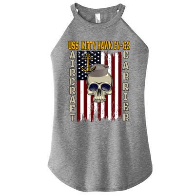 Uss Kitty Hawk Cvmeaningful Gift63 Veterans Day Dad Son Grandpa Great Gift Women's Perfect Tri Rocker Tank