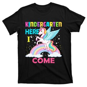 Unicorn Kindergarten Here I Come Back To School T-Shirt