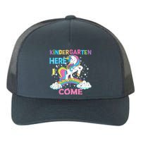 Unicorn Kindergarten Here I Come School Kindergarten Girl Yupoong Adult 5-Panel Trucker Hat