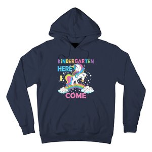 Unicorn Kindergarten Here I Come School Kindergarten Girl Hoodie