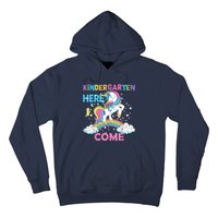 Unicorn Kindergarten Here I Come School Kindergarten Girl Hoodie