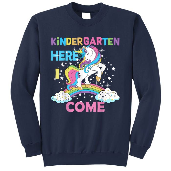 Unicorn Kindergarten Here I Come School Kindergarten Girl Sweatshirt