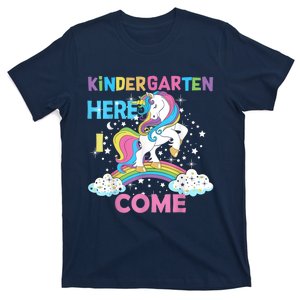 Unicorn Kindergarten Here I Come School Kindergarten Girl T-Shirt