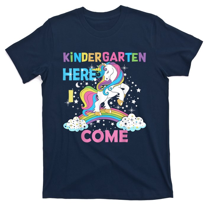 Unicorn Kindergarten Here I Come School Kindergarten Girl T-Shirt