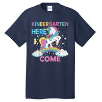 Unicorn Kindergarten Here I Come School Kindergarten Girl Tall T-Shirt