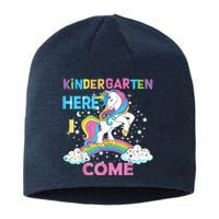 Unicorn Kindergarten Here I Come School Kindergarten Girl Sustainable Beanie