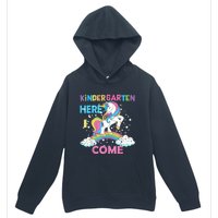 Unicorn Kindergarten Here I Come School Kindergarten Girl Urban Pullover Hoodie