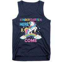 Unicorn Kindergarten Here I Come School Kindergarten Girl Tank Top