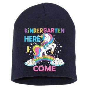 Unicorn Kindergarten Here I Come School Kindergarten Girl Short Acrylic Beanie