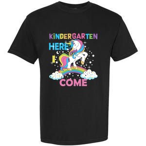 Unicorn Kindergarten Here I come School Kindergarten Girl Garment-Dyed Heavyweight T-Shirt