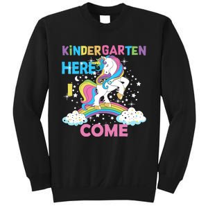 Unicorn Kindergarten Here I come School Kindergarten Girl Sweatshirt