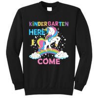 Unicorn Kindergarten Here I come School Kindergarten Girl Sweatshirt