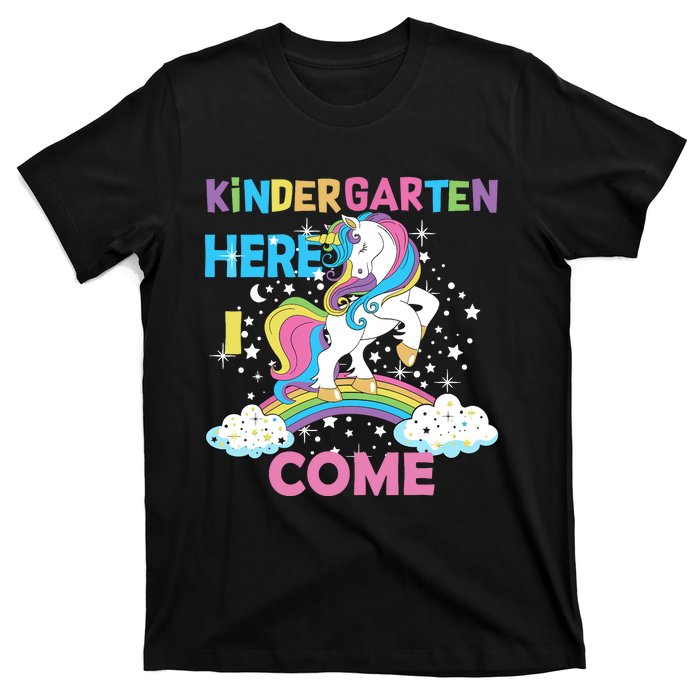 Unicorn Kindergarten Here I come School Kindergarten Girl T-Shirt