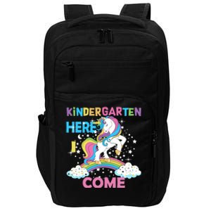 Unicorn Kindergarten Here I come School Kindergarten Girl Impact Tech Backpack