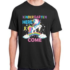 Unicorn Kindergarten Here I come School Kindergarten Girl Adult ChromaSoft Performance T-Shirt