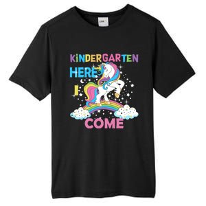 Unicorn Kindergarten Here I come School Kindergarten Girl Tall Fusion ChromaSoft Performance T-Shirt