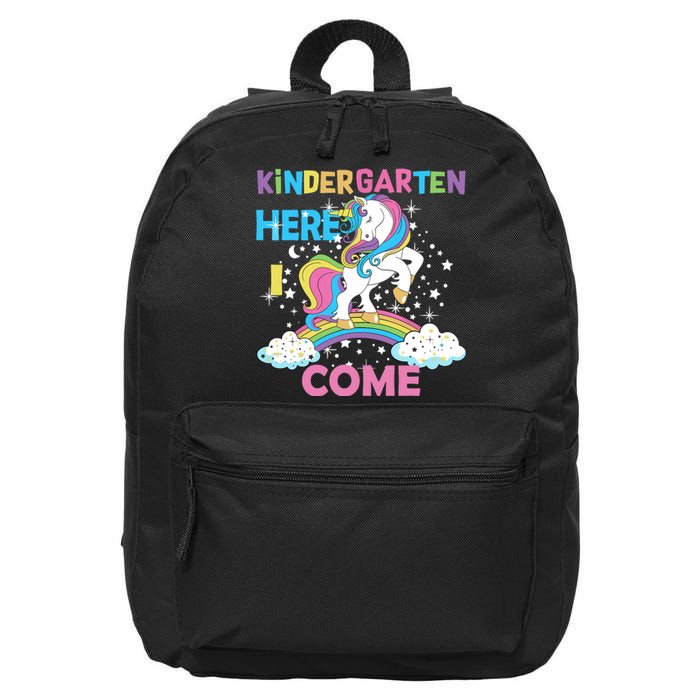 Unicorn Kindergarten Here I come School Kindergarten Girl 16 in Basic Backpack