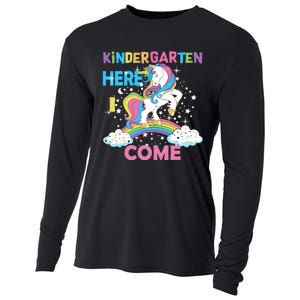 Unicorn Kindergarten Here I come School Kindergarten Girl Cooling Performance Long Sleeve Crew