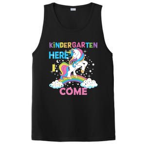 Unicorn Kindergarten Here I come School Kindergarten Girl PosiCharge Competitor Tank