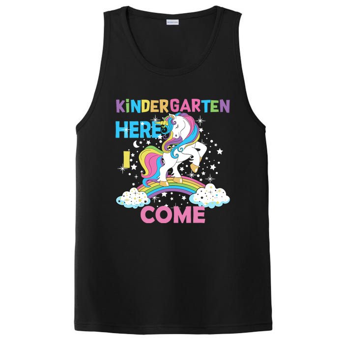 Unicorn Kindergarten Here I come School Kindergarten Girl PosiCharge Competitor Tank