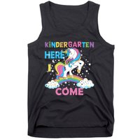 Unicorn Kindergarten Here I come School Kindergarten Girl Tank Top