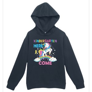 Unicorn Kindergarten Here I come School Kindergarten Girl Urban Pullover Hoodie