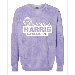 Uaw Kamala Harris For President Colorblast Crewneck Sweatshirt