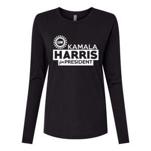 Uaw Kamala Harris For President Womens Cotton Relaxed Long Sleeve T-Shirt