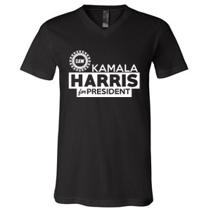 Uaw Kamala Harris For President V-Neck T-Shirt