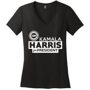 Uaw Kamala Harris For President Women's V-Neck T-Shirt