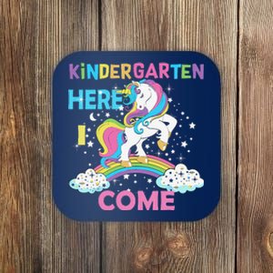 Unicorn Kindergarten Here I Come School Kindergarten Coaster