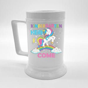 Unicorn Kindergarten Here I Come School Kindergarten Beer Stein