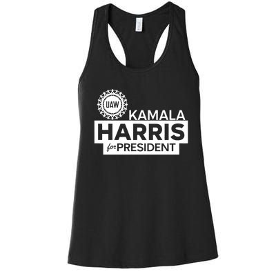 Uaw Kamala Harris For President 2024 Women's Racerback Tank