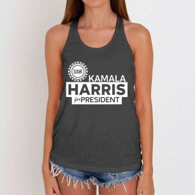 Uaw Kamala Harris For President 2024 Women's Knotted Racerback Tank