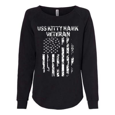 Uss Kitty Hawk Veteran Womens California Wash Sweatshirt