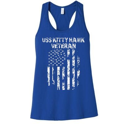 Uss Kitty Hawk Veteran Women's Racerback Tank