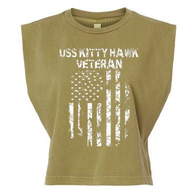 Uss Kitty Hawk Veteran Garment-Dyed Women's Muscle Tee