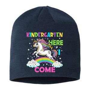 Unicorn Kindergarten Here I Come School Kindergarten Girl Sustainable Beanie