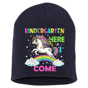 Unicorn Kindergarten Here I Come School Kindergarten Girl Short Acrylic Beanie