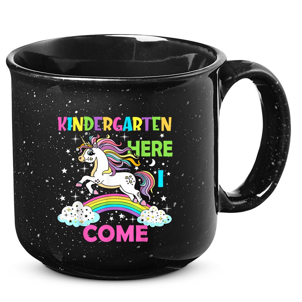 Unicorn Kindergarten Here I Come School Kindergarten Girl 15oz Campfire Ceramic Mug