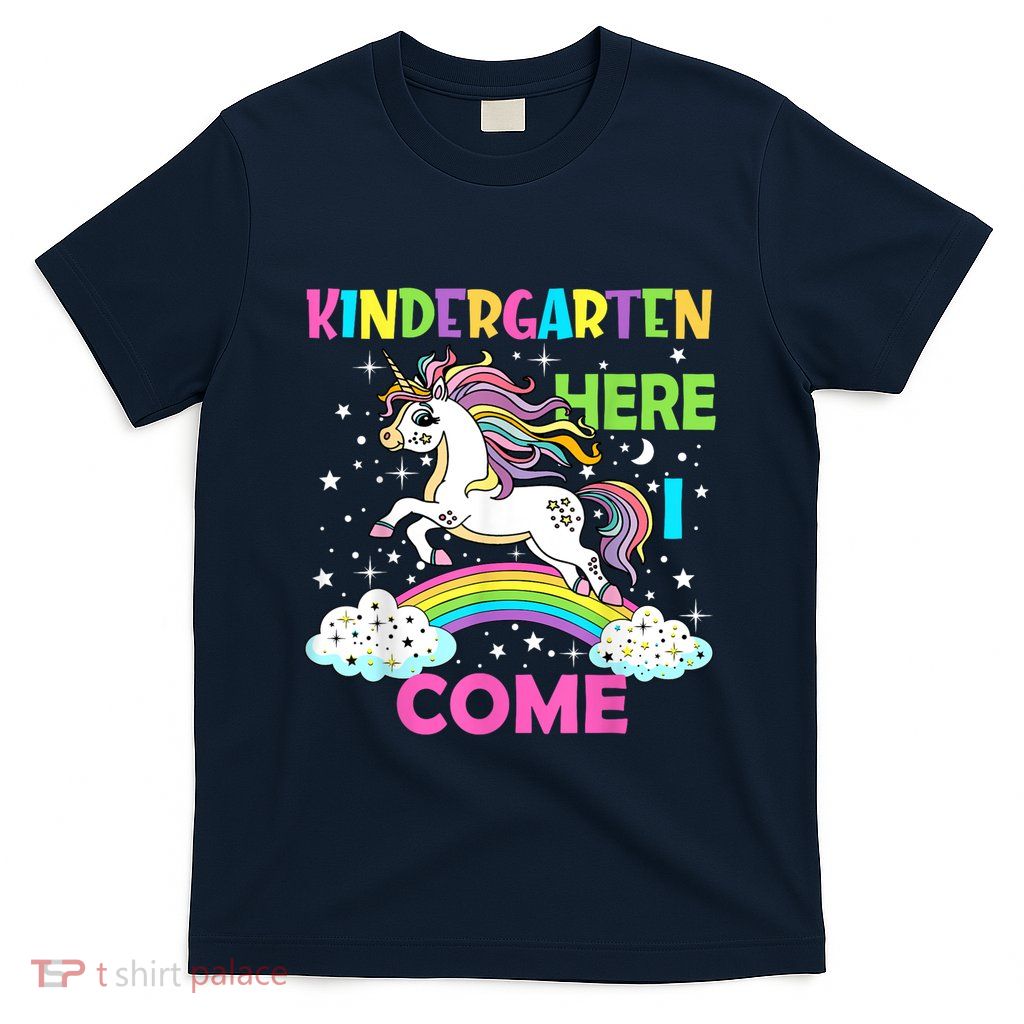 Unicorn Kindergarten Here I Come School Kindergarten Girl T-Shirt