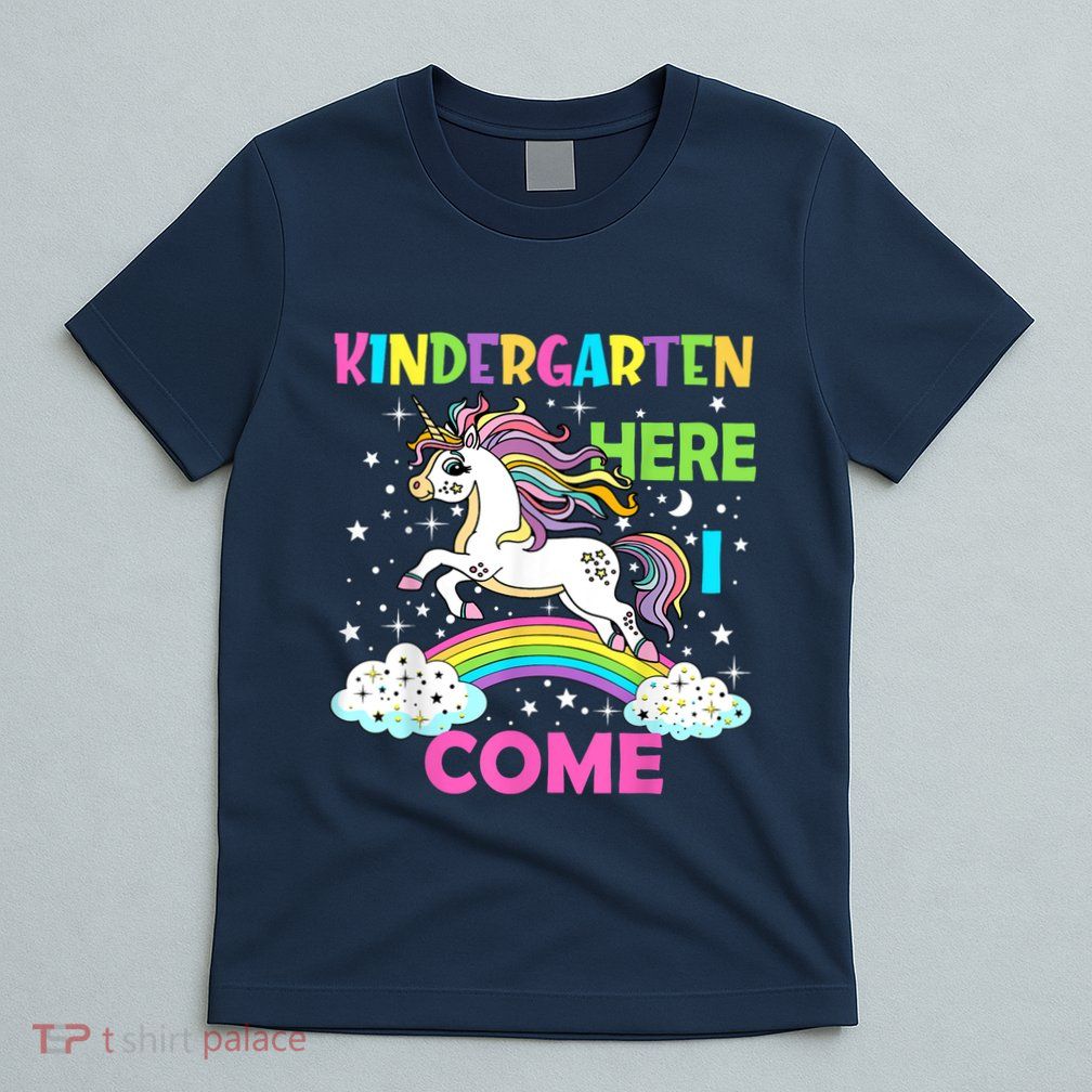Unicorn Kindergarten Here I Come School Kindergarten Girl T-Shirt