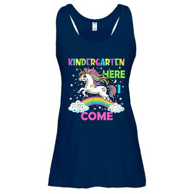 Unicorn Kindergarten Here I Come School Kindergarten Girl Ladies Essential Flowy Tank
