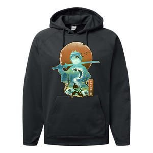 Ukiyo Breath Of Water Samurai Performance Fleece Hoodie