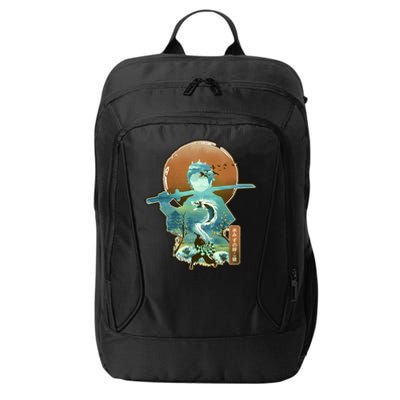 Ukiyo Breath Of Water Samurai City Backpack