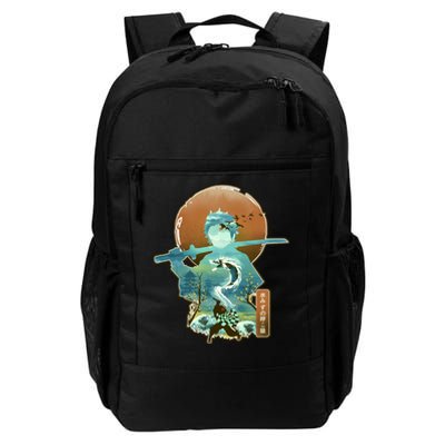 Ukiyo Breath Of Water Samurai Daily Commute Backpack