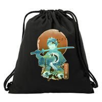 Ukiyo Breath Of Water Samurai Drawstring Bag