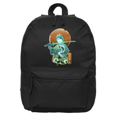 Ukiyo Breath Of Water Samurai 16 in Basic Backpack