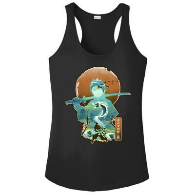 Ukiyo Breath Of Water Samurai Ladies PosiCharge Competitor Racerback Tank