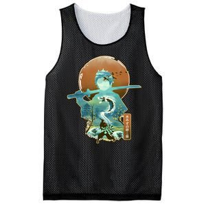 Ukiyo Breath Of Water Samurai Mesh Reversible Basketball Jersey Tank